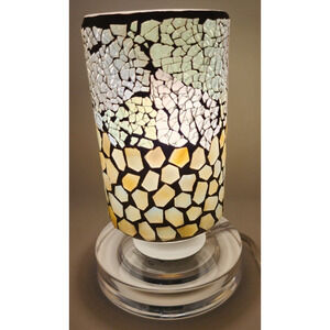 Dale Tiffany Mosaic Accent Table Lamp Clear Acryllic Base
